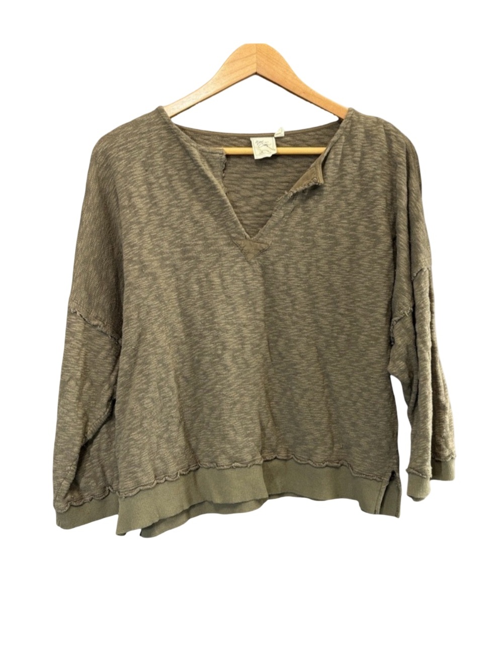 White Crow Green Boxy Sweatshirt